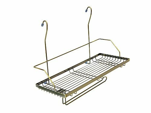 Полка одноярусная с держателем под полотенца