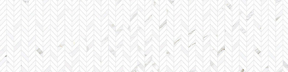 Фартук для кухни «Белая классическая плитка»