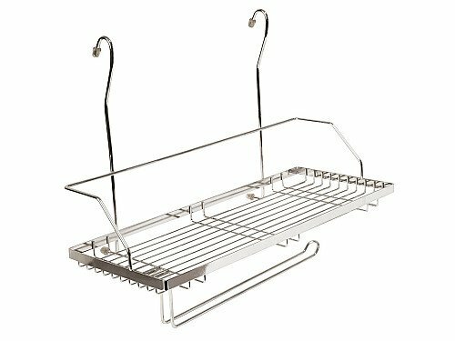 Полка одноярусная с держателем под полотенца