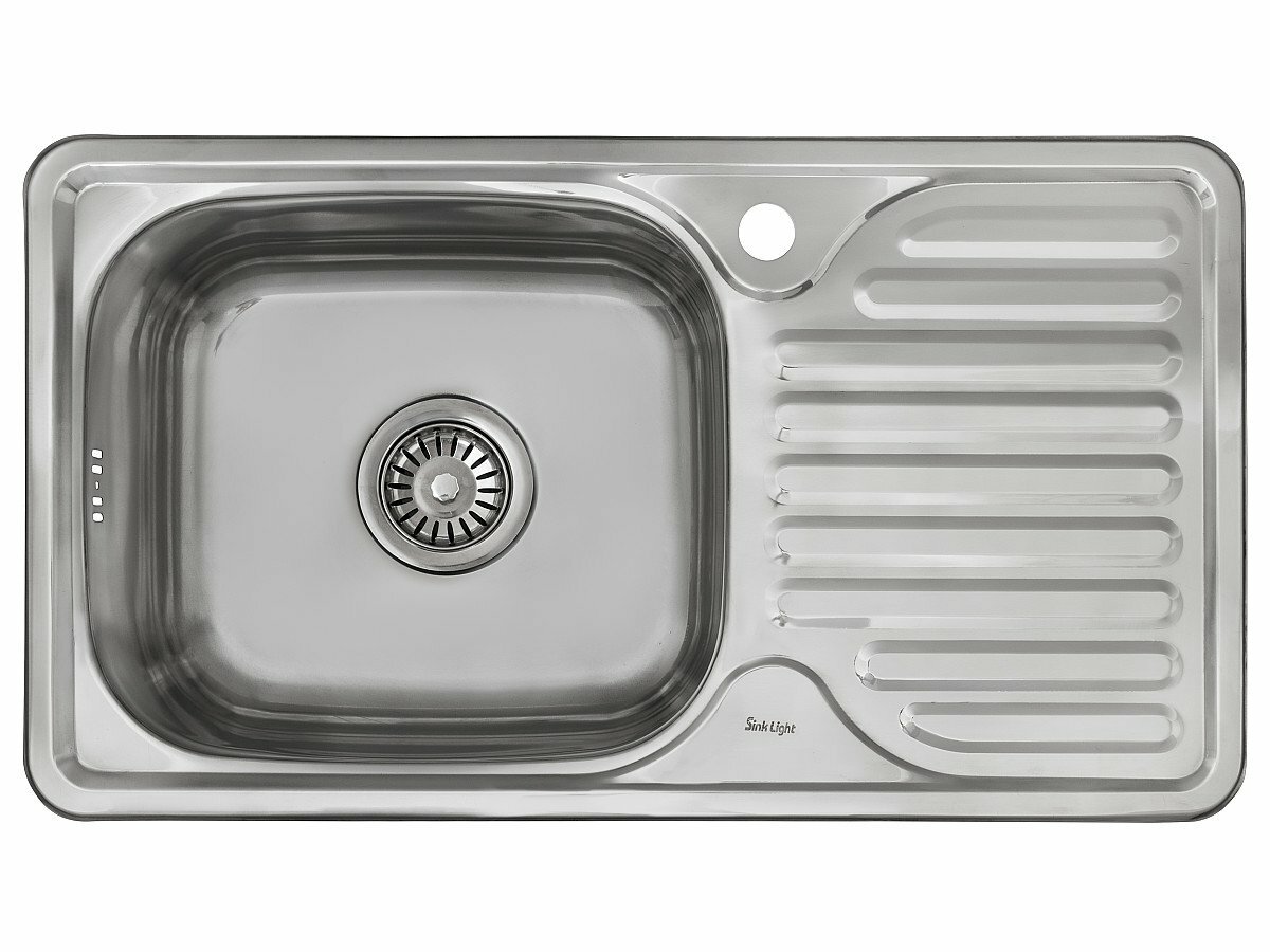 Мойка врезная 764218/0,6 1Ч1К (левая)